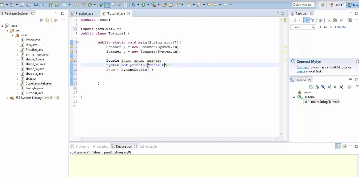 ADDING INPUT IN JAVA USING SCANNER · BiZmarrow Technologies